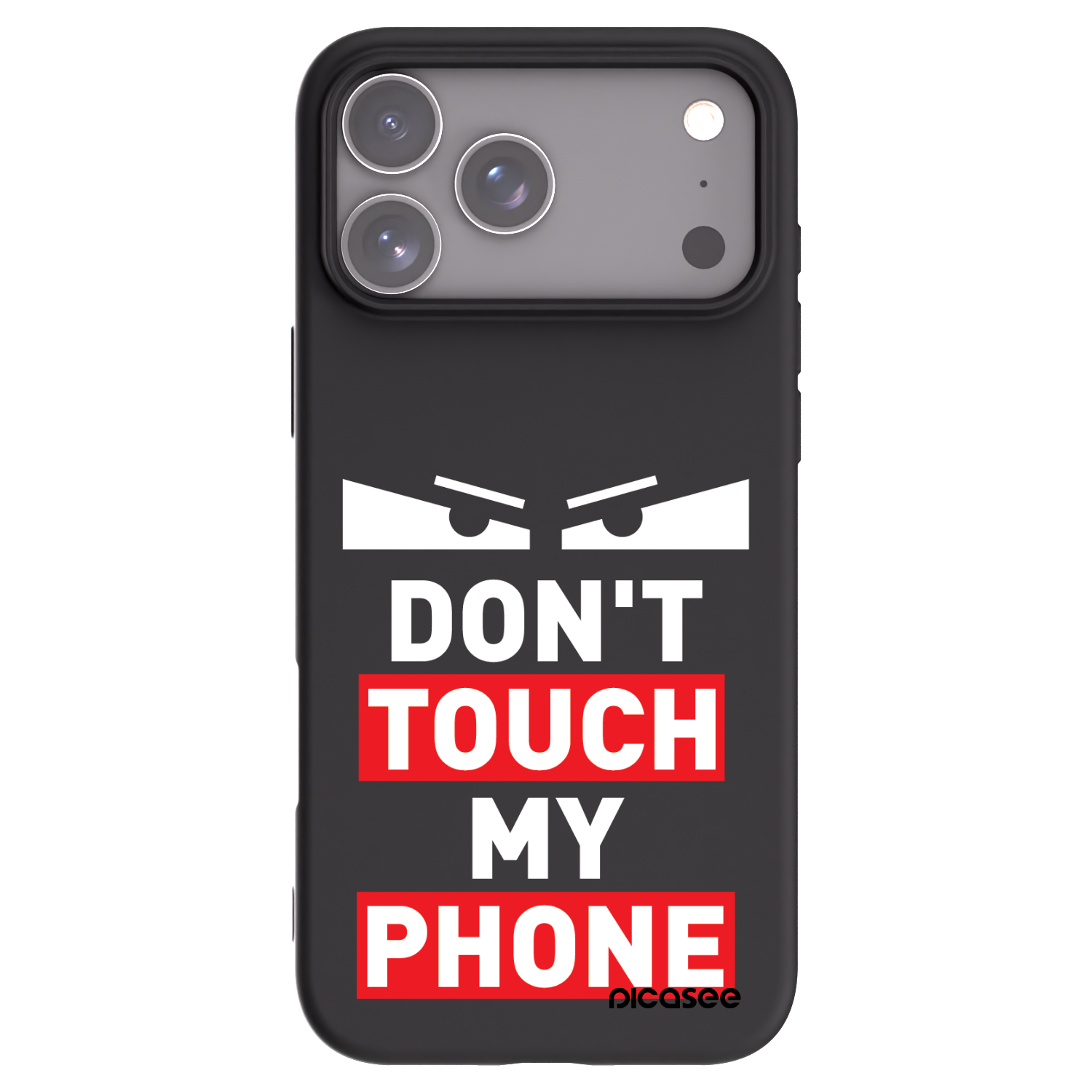 Picasee silikonowe czarne etui na Apple iPhone 17 Pro Max - Shadow Eye - Transparent