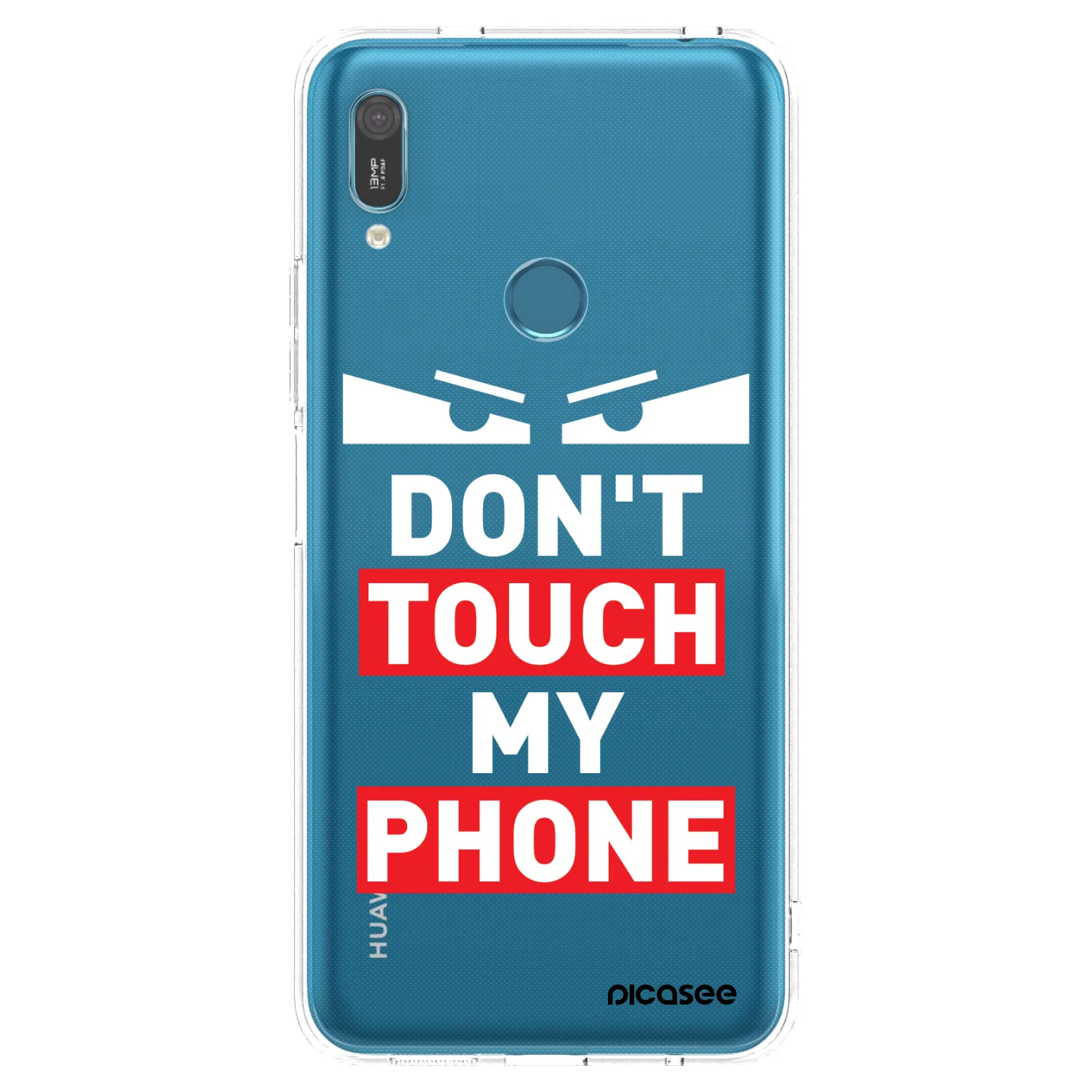 Picasee silikonowe przeźroczyste etui na Huawei Y6 2019 - Shadow Eye - Transparent