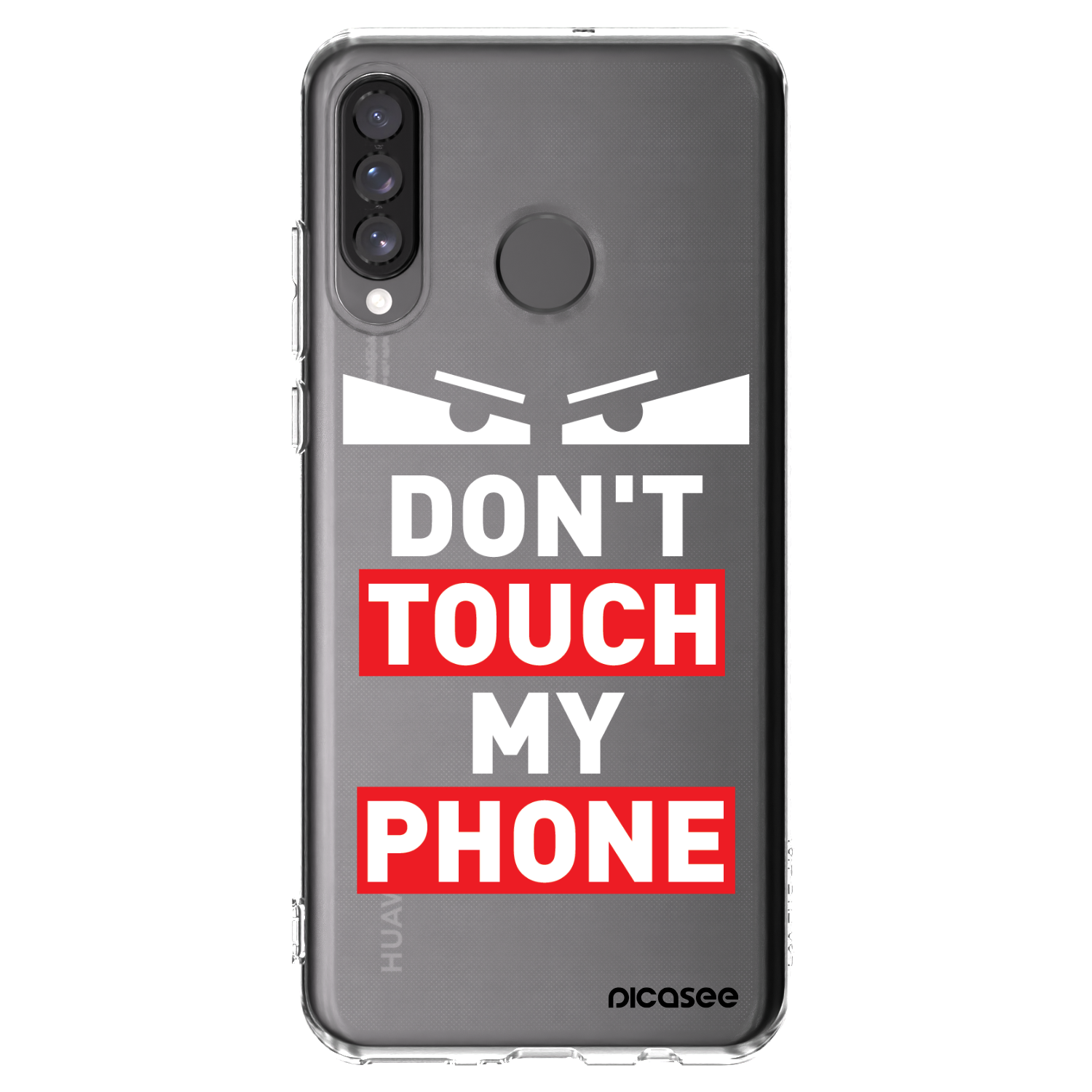 Picasee silikonowe przeźroczyste etui na Huawei P30 Lite - Shadow Eye - Transparent