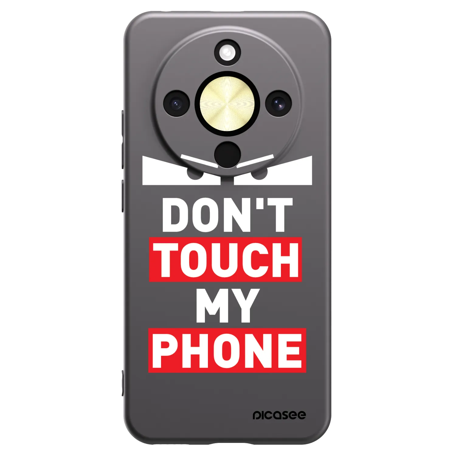 Picasee silikonowe czarne etui na Honor Magic8 Lite 5G - Shadow Eye - Transparent