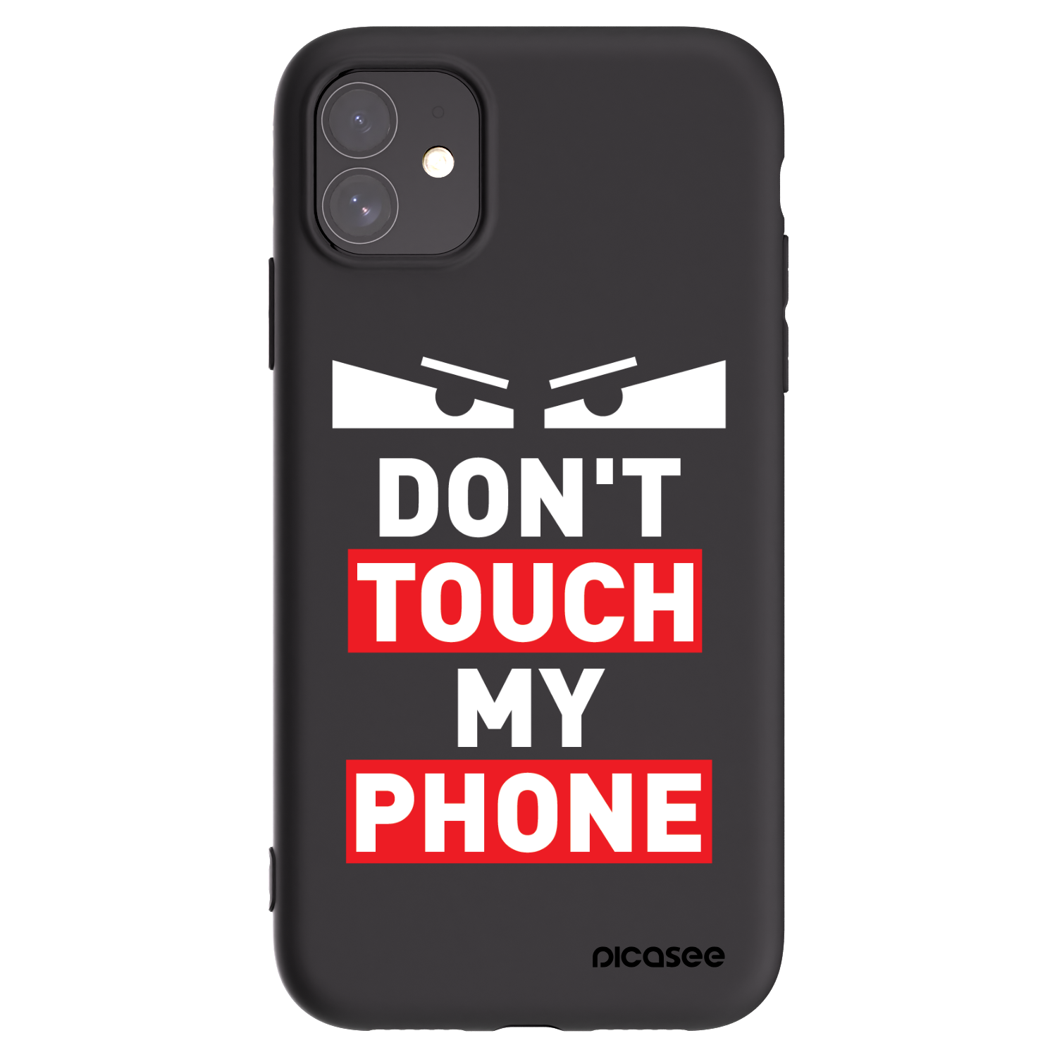 Picasee silikonowe czarne etui na Apple iPhone 11 - Shadow Eye - Transparent