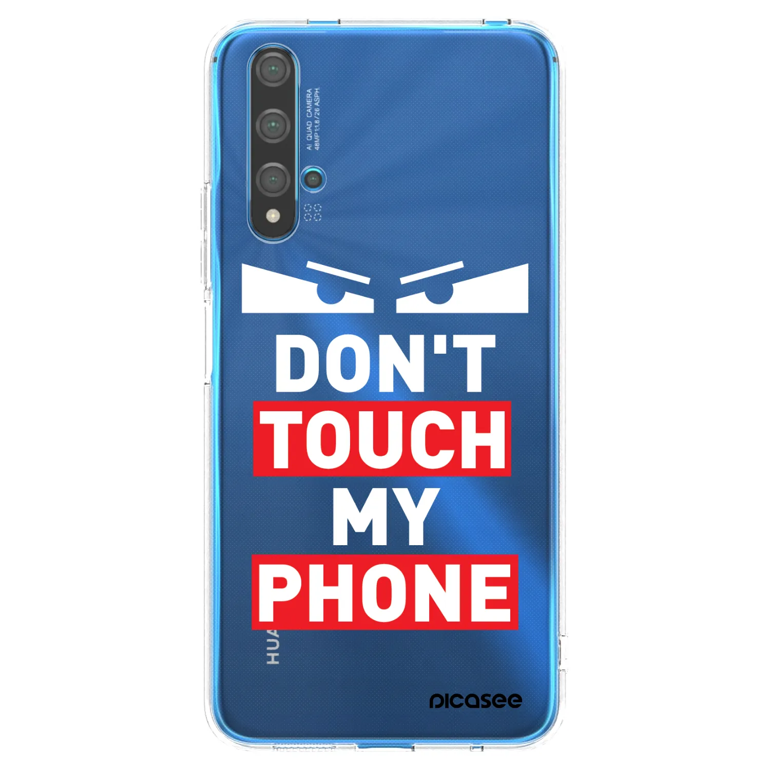 Picasee silikonowe przeźroczyste etui na Huawei Nova 5T - Shadow Eye - Transparent