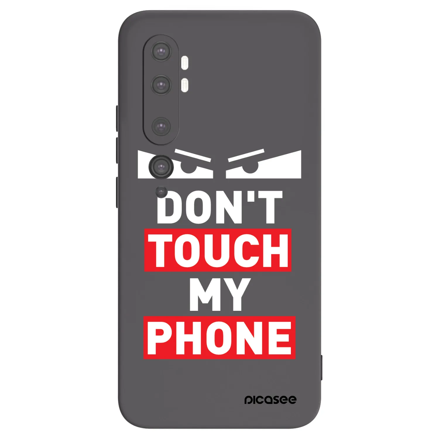 Picasee silikonowe czarne etui na Xiaomi Mi Note 10 (Pro) - Shadow Eye - Transparent