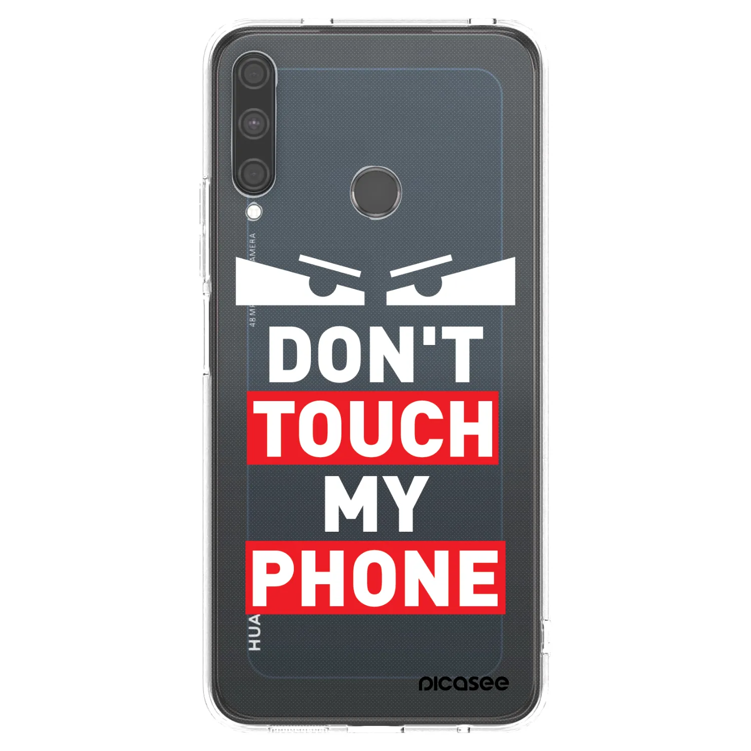 Picasee silikonowe przeźroczyste etui na Huawei P40 Lite E - Shadow Eye - Transparent