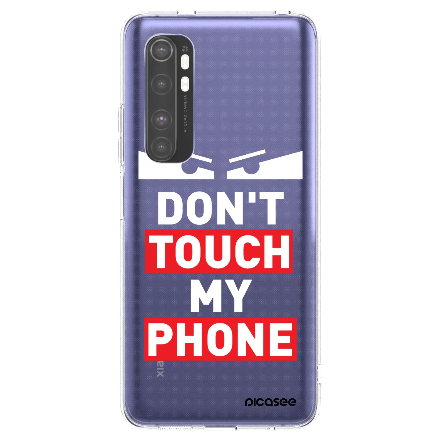 Picasee silikonowe przeźroczyste etui na Xiaomi Mi Note 10 Lite - Shadow Eye - Transparent