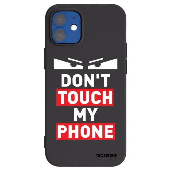 Picasee silikonowe czarne etui na Apple iPhone 12 mini - Shadow Eye - Transparent