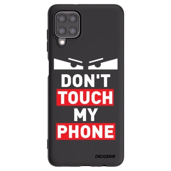 Picasee silikonowe czarne etui na Samsung Galaxy A12 A125F - Shadow Eye - Transparent
