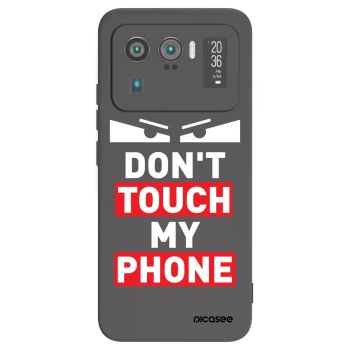 Picasee silikonowe czarne etui na Xiaomi Mi 11 Ultra - Shadow Eye - Transparent