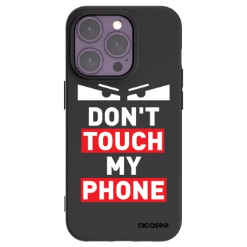 Picasee silikonowe czarne etui na Apple iPhone 14 Pro - Shadow Eye - Transparent