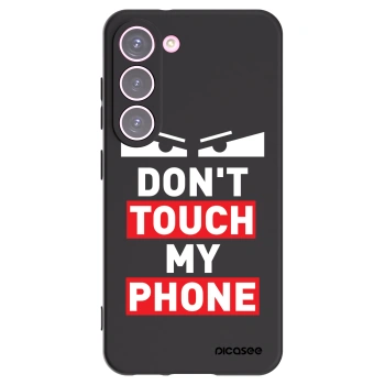 Picasee silikonowe czarne etui na Samsung Galaxy S23 5G - Shadow Eye - Transparent