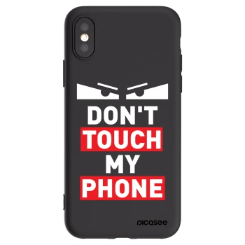 Picasee silikonowe czarne etui na Apple iPhone X/XS - Shadow Eye - Transparent