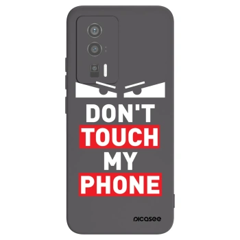 Picasee silikonowe czarne etui na Xiaomi Poco F5 Pro 5G - Shadow Eye - Transparent