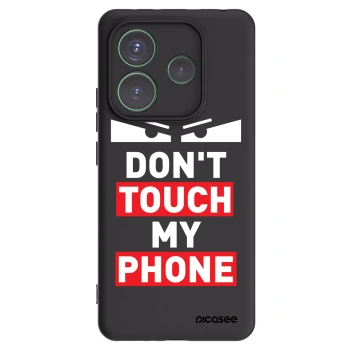Picasee silikonowe czarne etui na Xiaomi Redmi Note 14 5G - Shadow Eye - Transparent