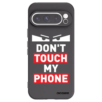 Picasee silikonowe czarne etui na Google Pixel 9 Pro - Shadow Eye - Transparent