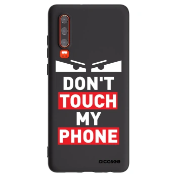 Picasee silikonowe czarne etui na Huawei P30 - Shadow Eye - Transparent