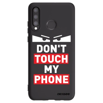 Picasee silikonowe czarne etui na Huawei P30 Lite - Shadow Eye - Transparent