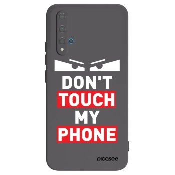 Picasee silikonowe czarne etui na Huawei Nova 5T - Shadow Eye - Transparent