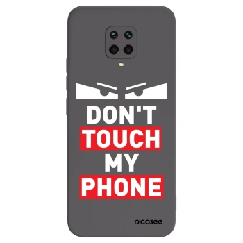 Picasee silikonowe czarne etui na Xiaomi Redmi Note 9 Pro - Shadow Eye - Transparent