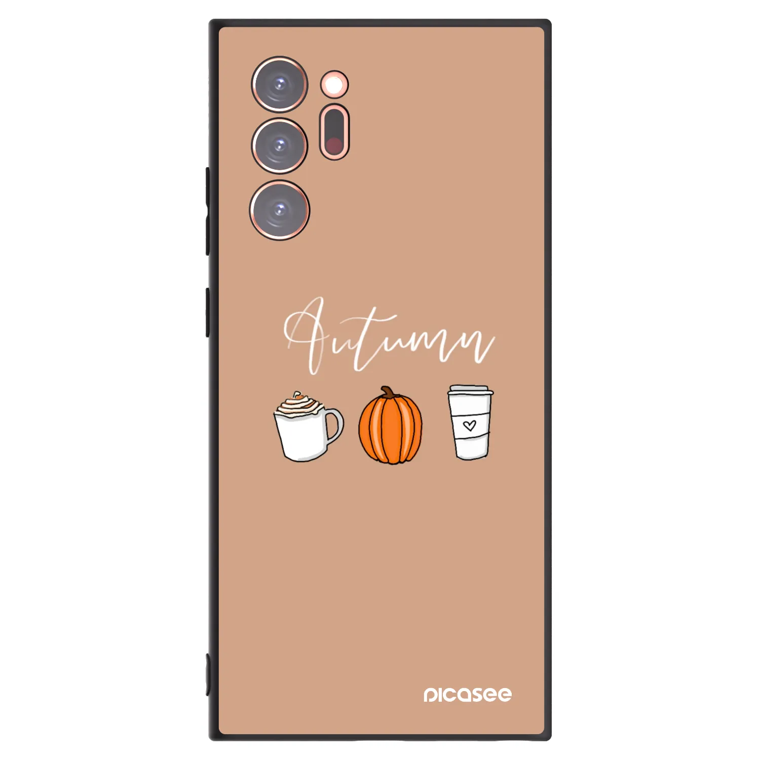 Picasee silikonowe czarne etui na Samsung Galaxy Note 20 Ultra - Autumn