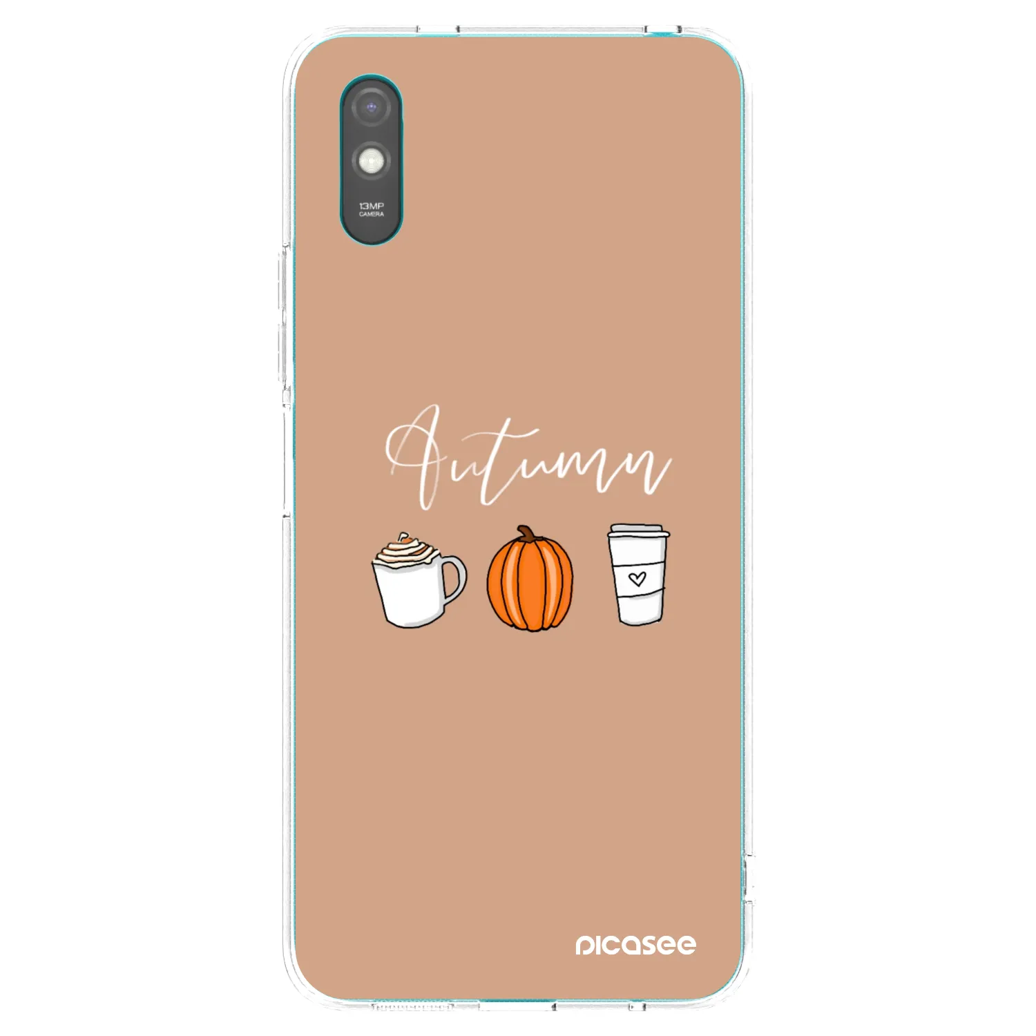 Picasee silikonowe przeźroczyste etui na Xiaomi Redmi 9A - Autumn