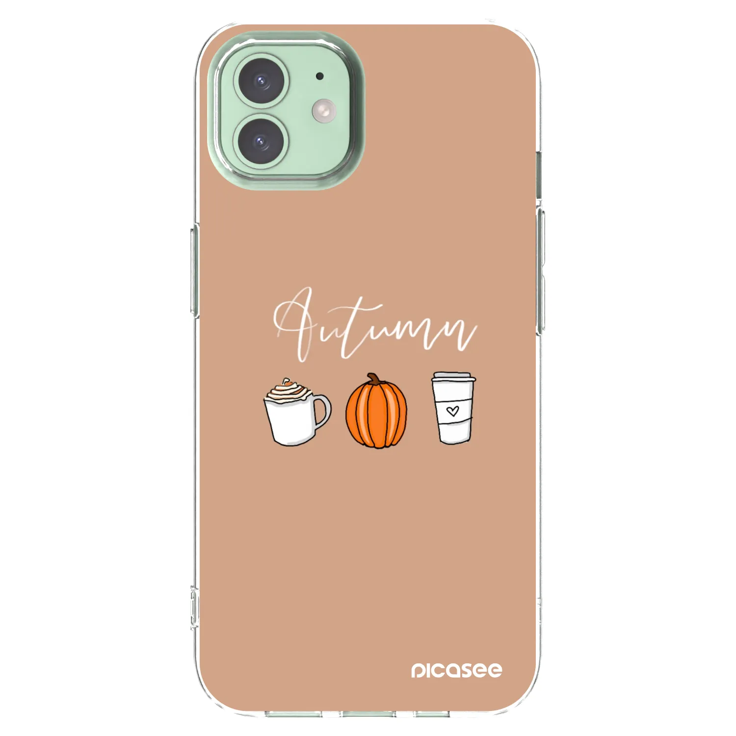 Picasee silikonowe przeźroczyste etui na Apple iPhone 12 Pro - Autumn