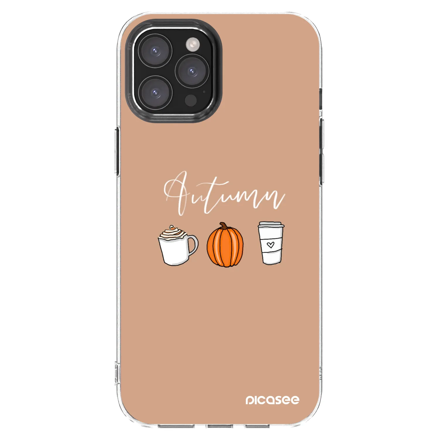 Picasee silikonowe przeźroczyste etui na Apple iPhone 12 Pro Max - Autumn