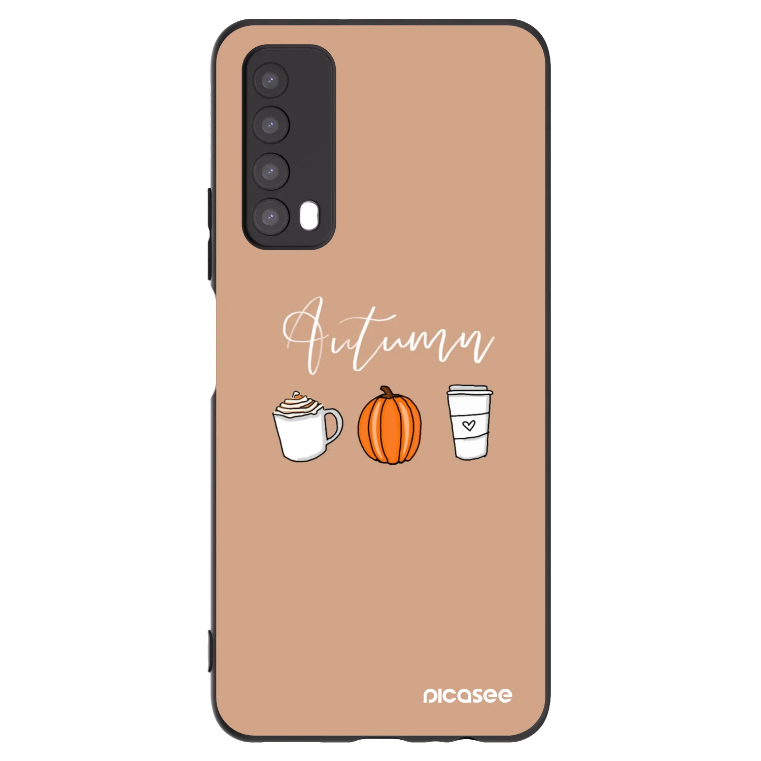 Picasee silikonowe czarne etui na Huawei P Smart 2021 - Autumn