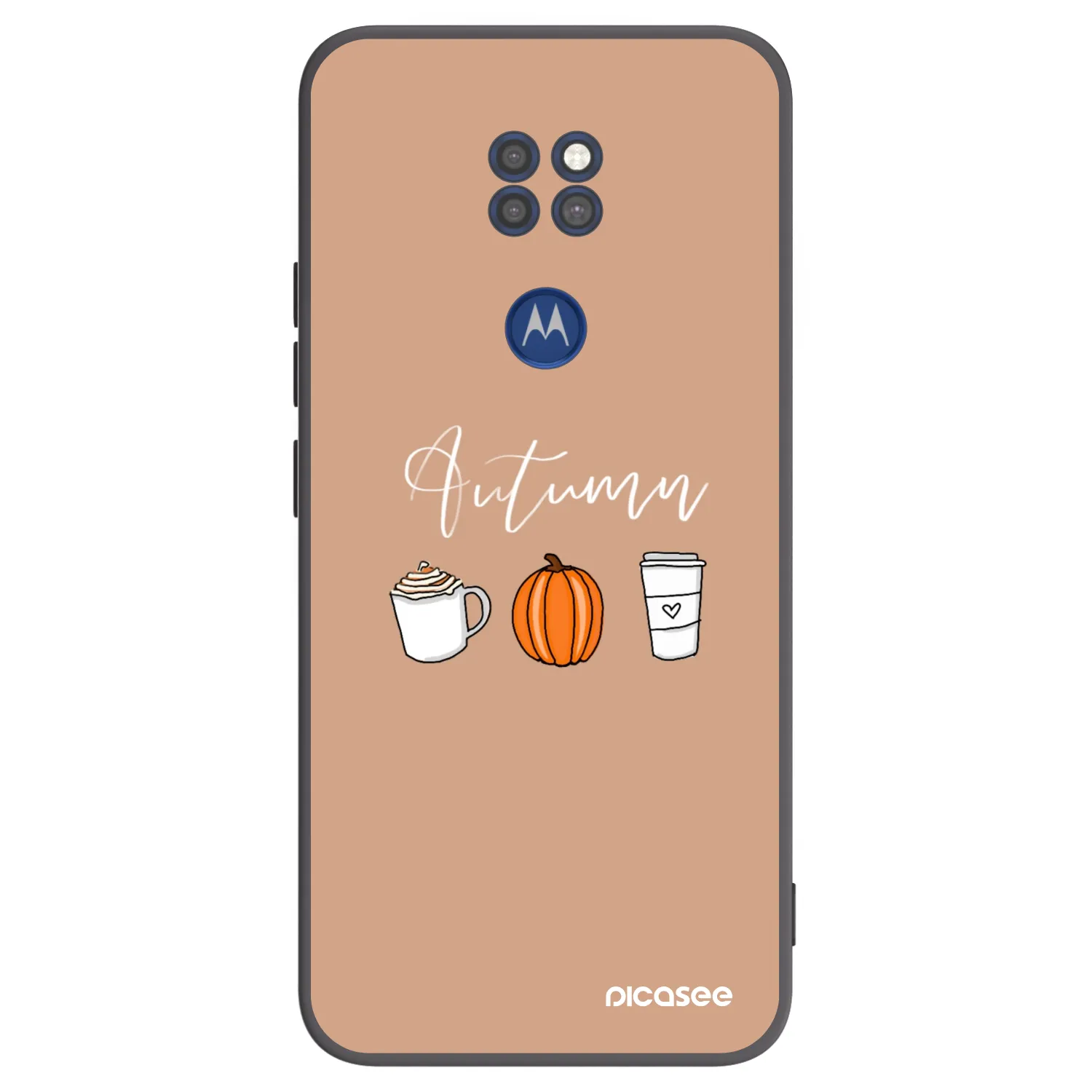 Picasee silikonowe czarne etui na Motorola Moto G9 Play - Autumn