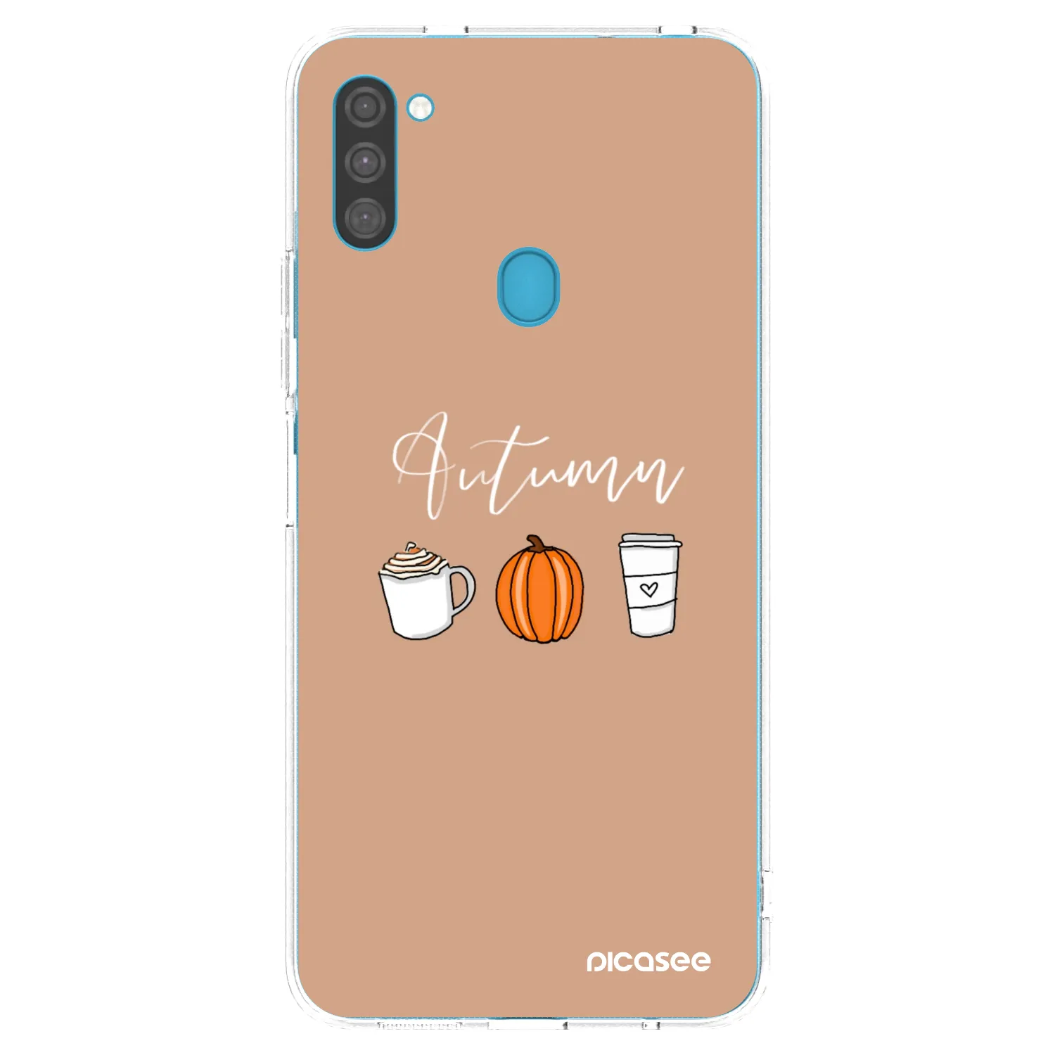 Picasee silikonowe przeźroczyste etui na Samsung Galaxy M11 - Autumn