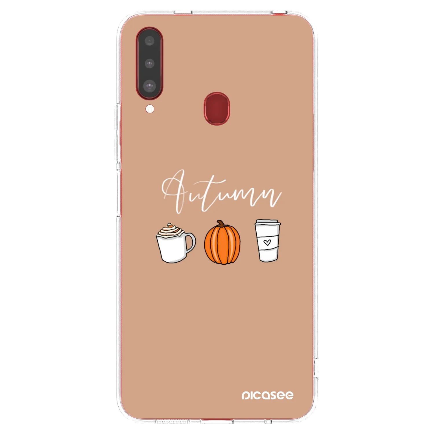 Picasee silikonowe przeźroczyste etui na Samsung Galaxy A20s - Autumn