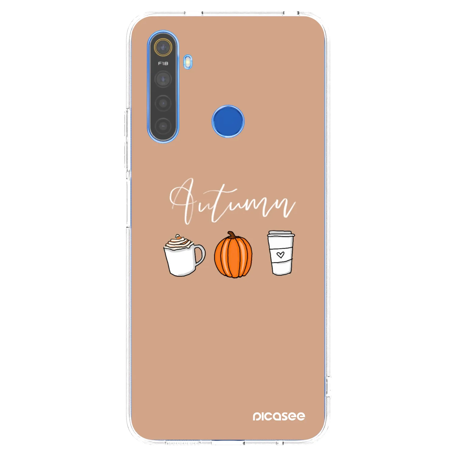 Picasee silikonowe przeźroczyste etui na Realme 5 - Autumn