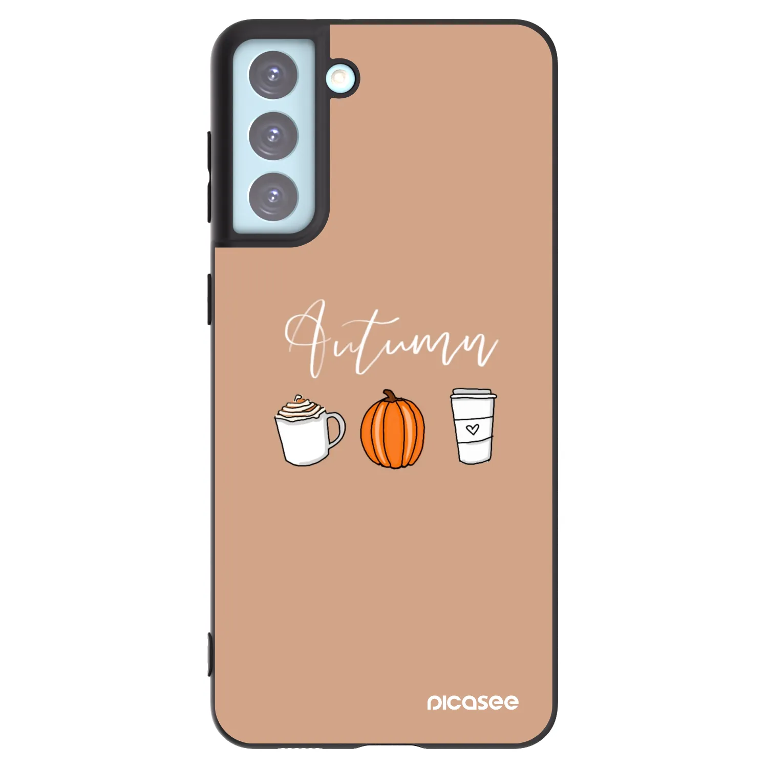 Picasee silikonowe czarne etui na Samsung Galaxy S21+ 5G G996F - Autumn