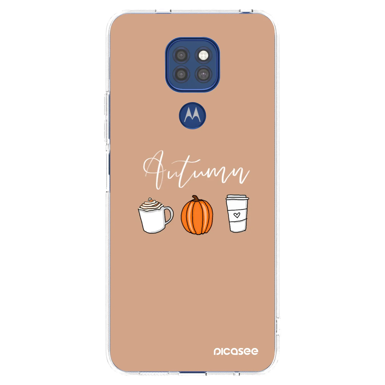 Picasee silikonowe przeźroczyste etui na Motorola Moto G9 Play - Autumn
