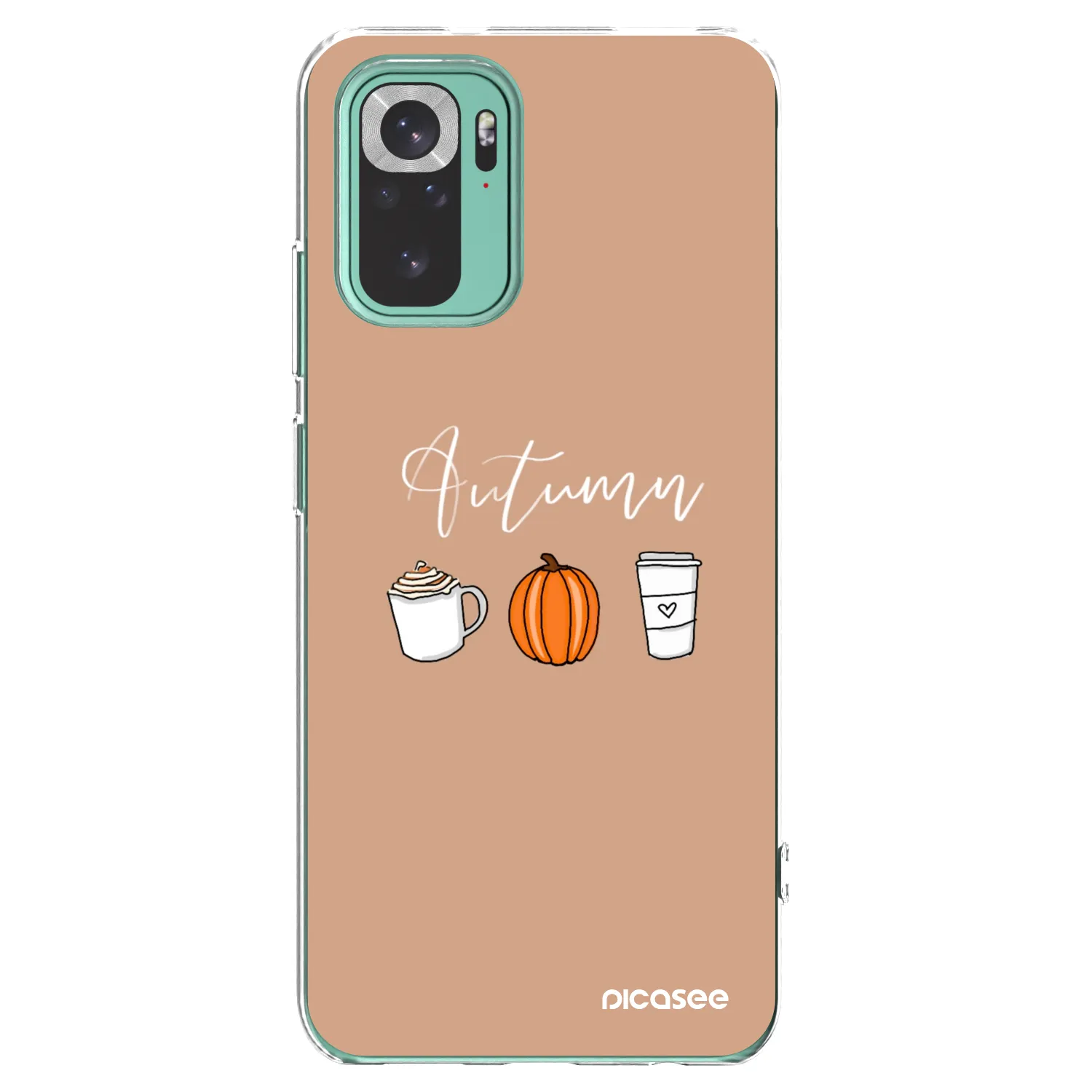 Picasee silikonowe przeźroczyste etui na Xiaomi Redmi Note 10 Pro - Autumn