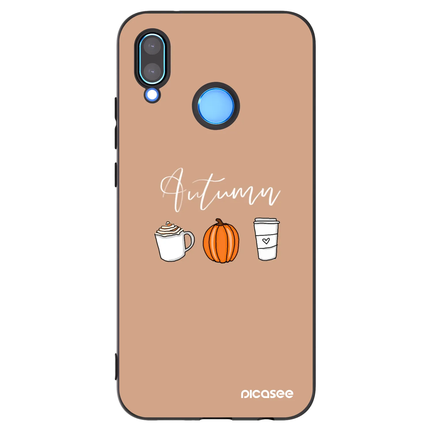 Picasee silikonowe czarne etui na Huawei P20 Lite - Autumn