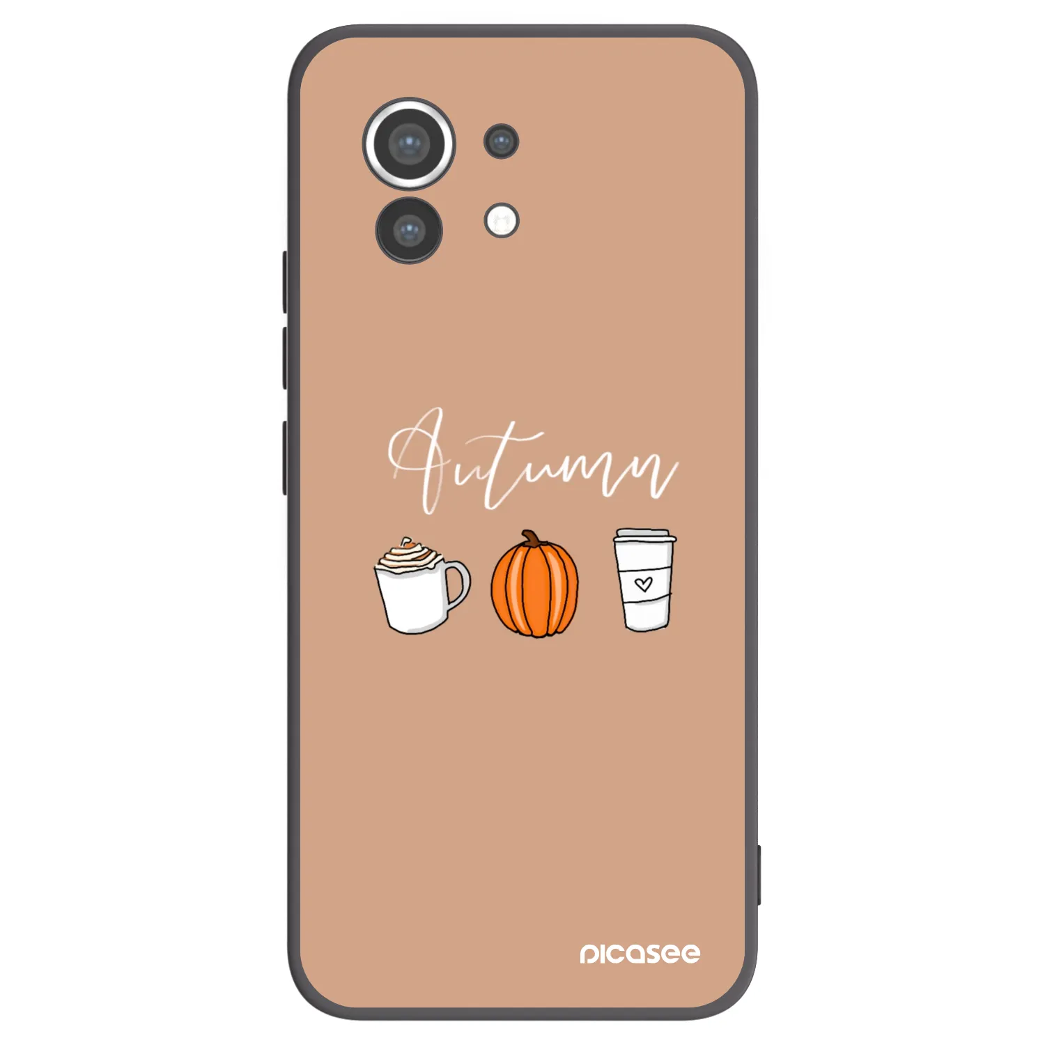 Picasee silikonowe czarne etui na Xiaomi Mi 11 - Autumn