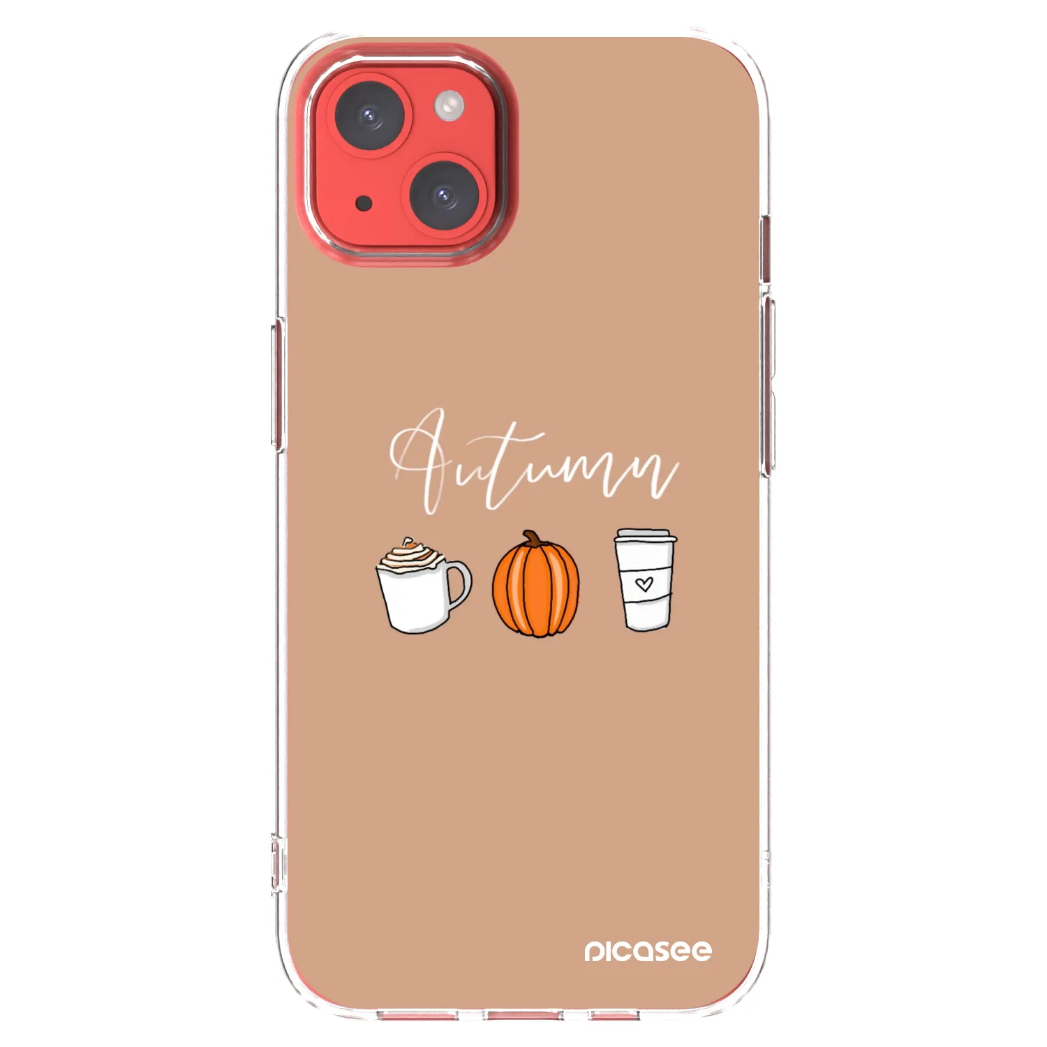 Picasee silikonowe przeźroczyste etui na Apple iPhone 13 - Autumn