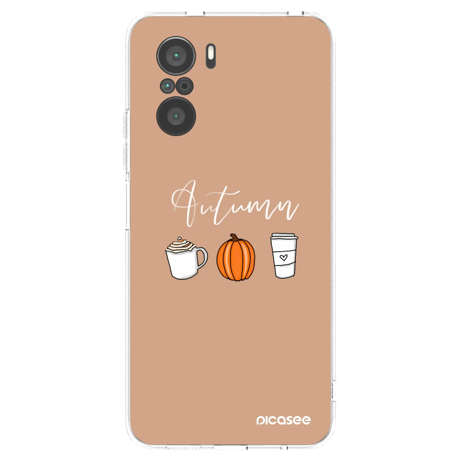 Picasee silikonowe przeźroczyste etui na Xiaomi Poco F3 - Autumn