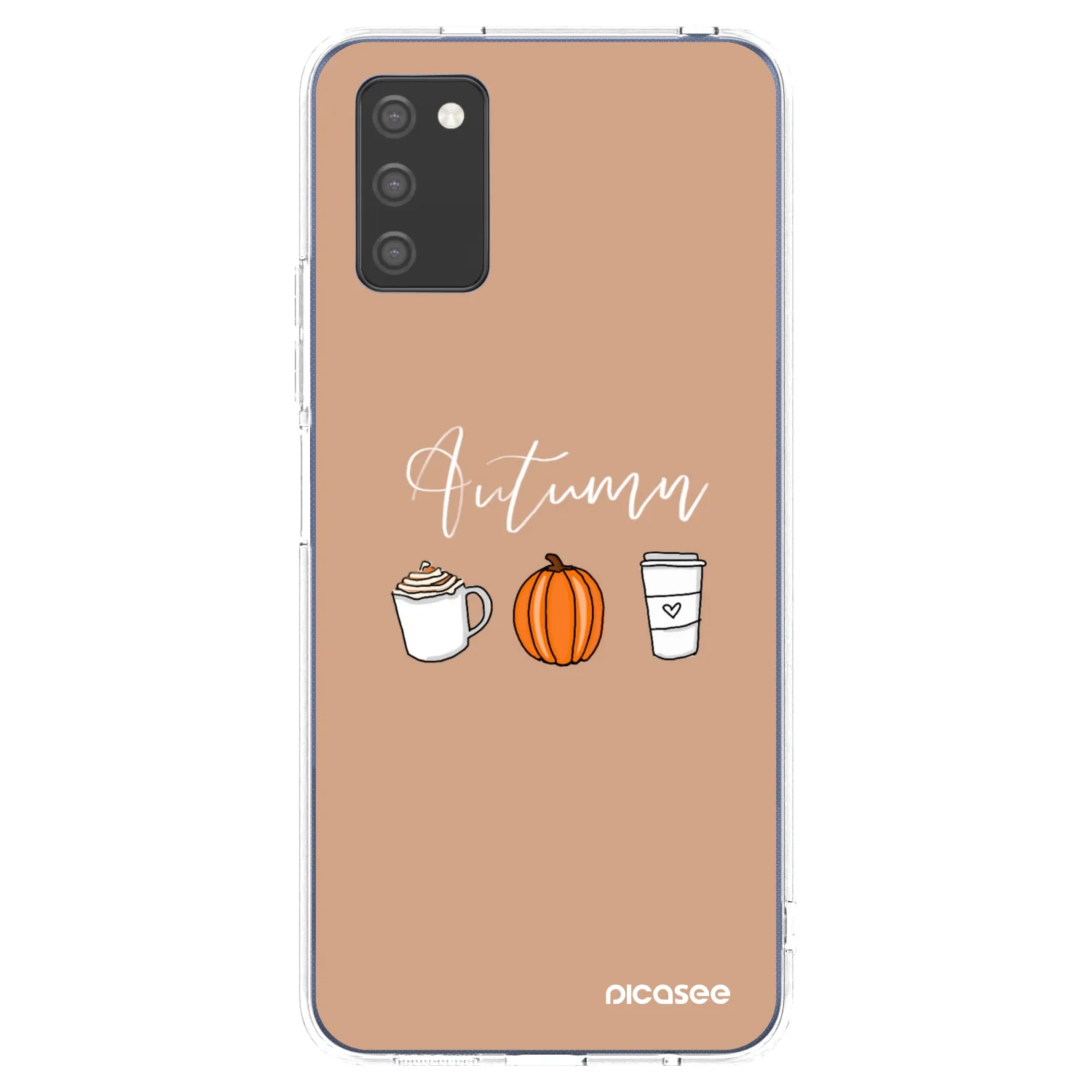 Picasee silikonowe przeźroczyste etui na Samsung Galaxy A03s A037G - Autumn