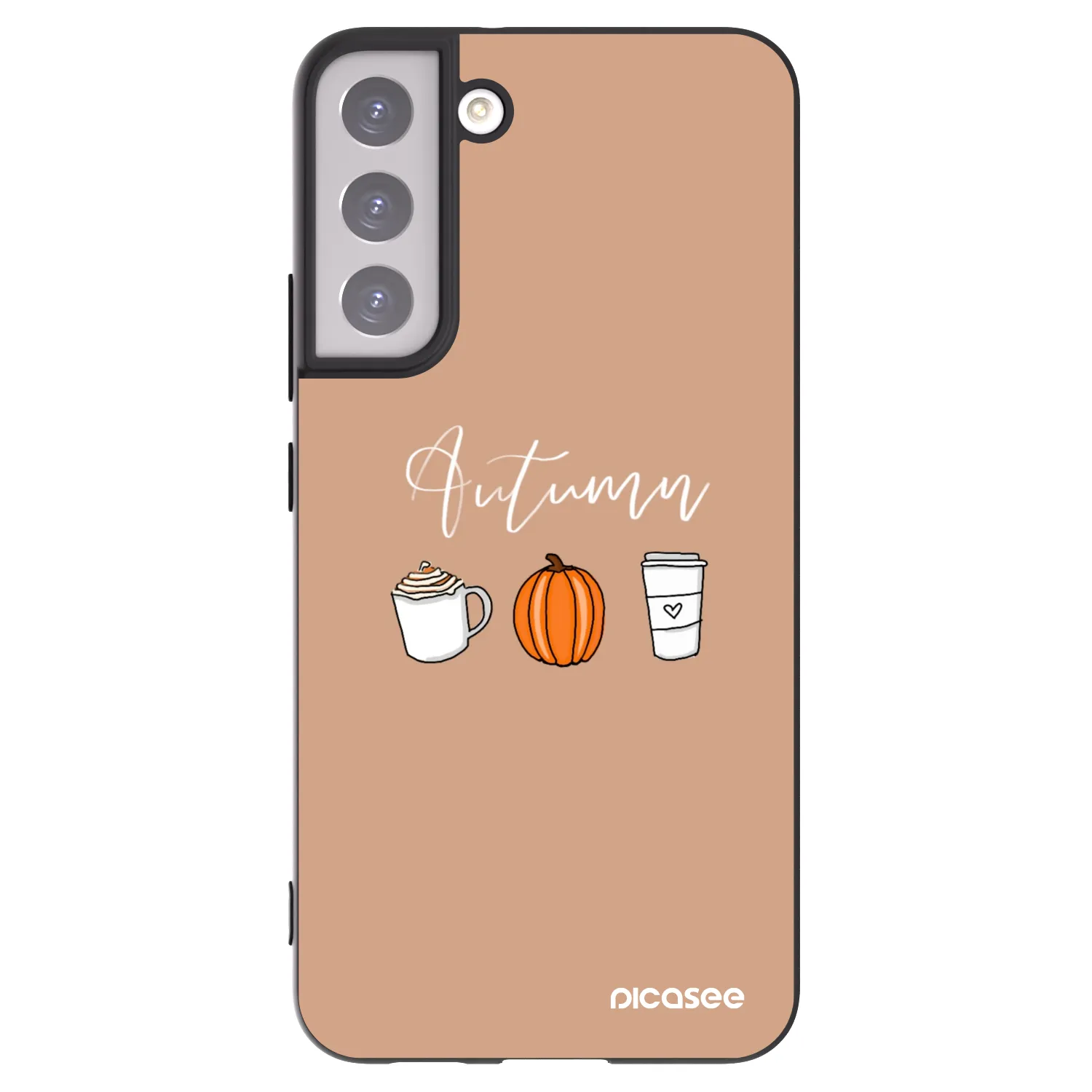 Picasee silikonowe czarne etui na Samsung Galaxy S22+ 5G - Autumn