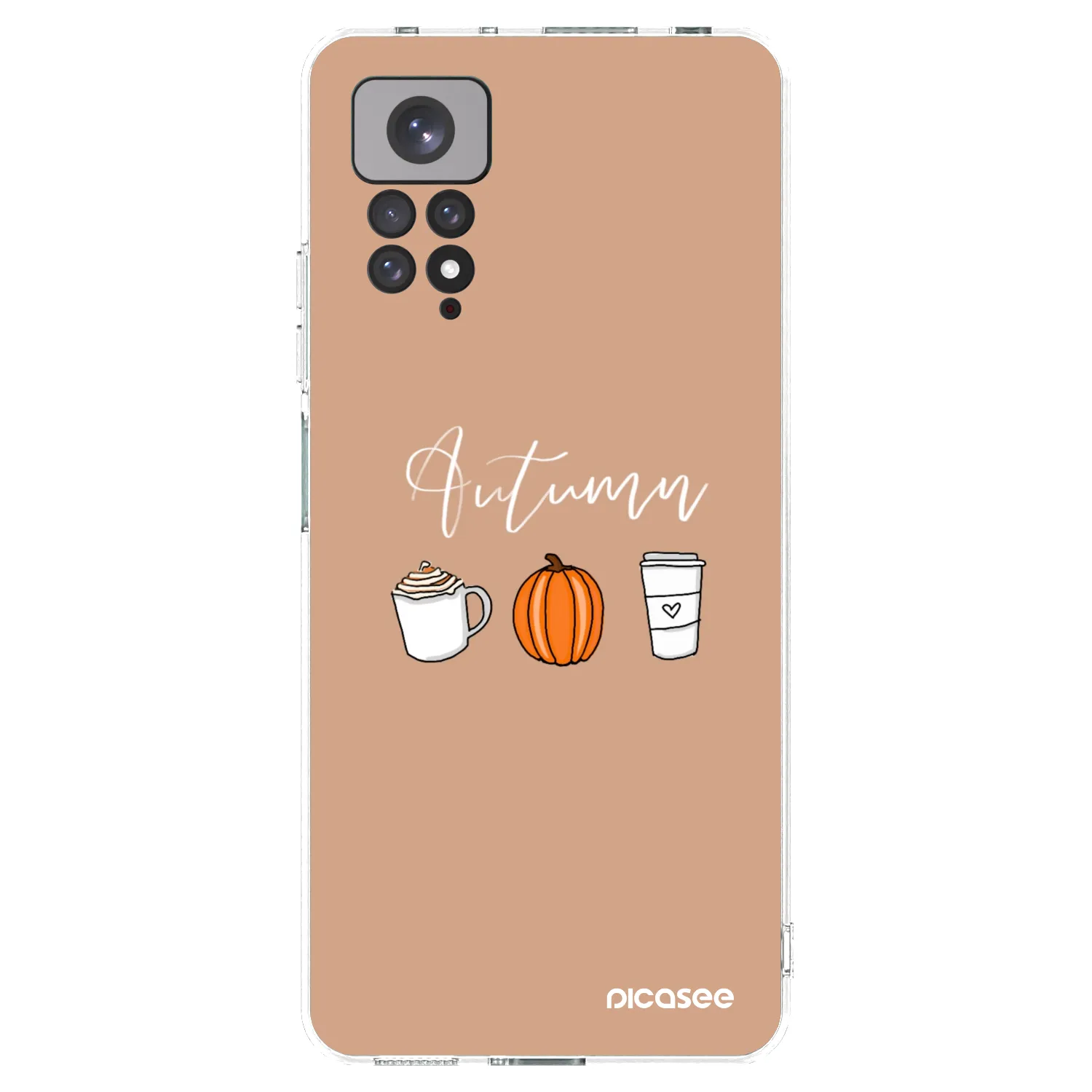 Picasee silikonowe przeźroczyste etui na Xiaomi Redmi Note 11 - Autumn