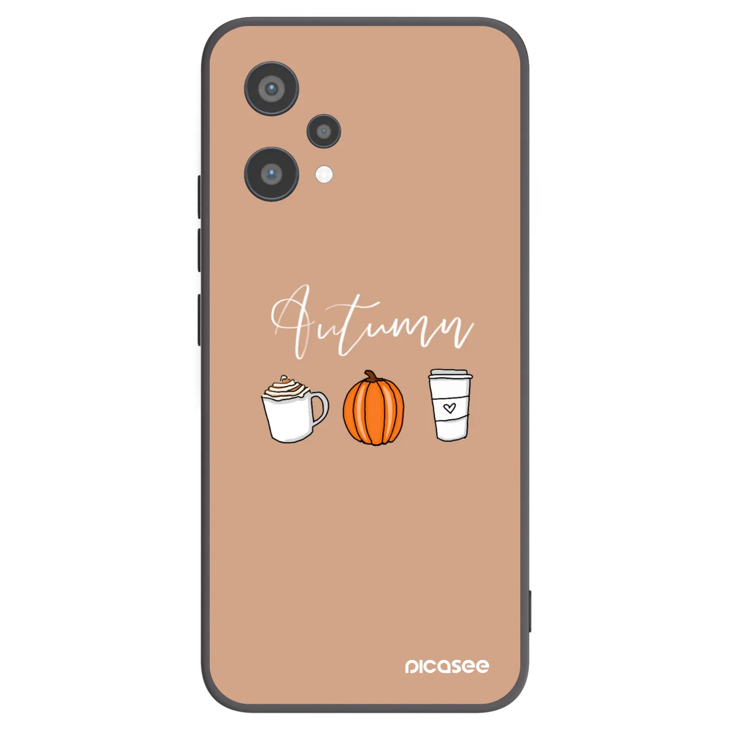 Picasee silikonowe czarne etui na Realme 9 Pro 5G - Autumn