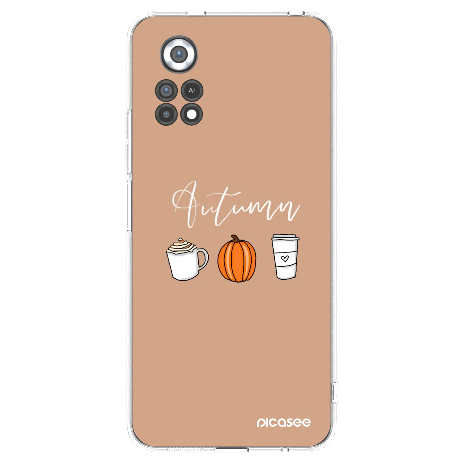 Picasee silikonowe przeźroczyste etui na Xiaomi Poco X4 Pro 5G - Autumn