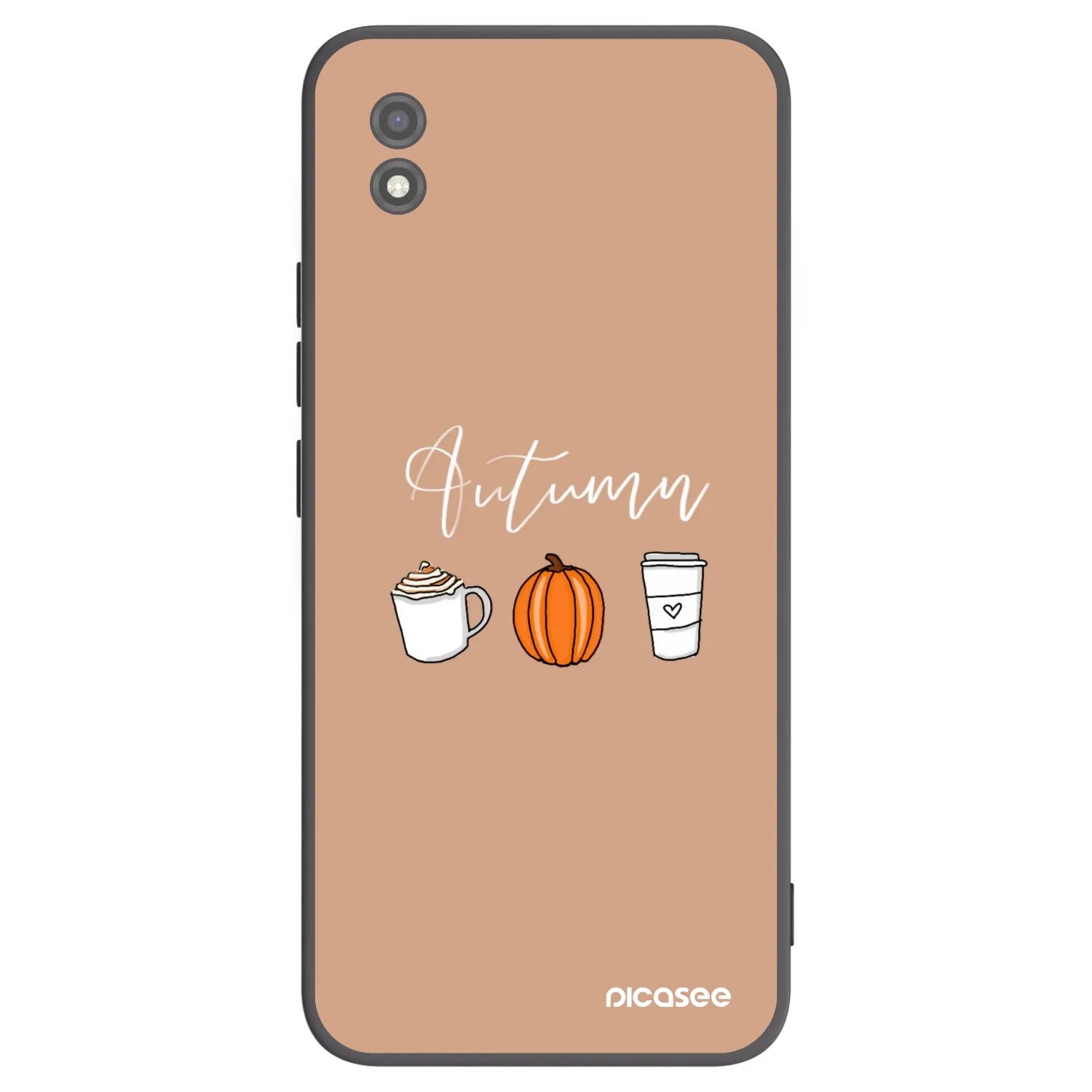 Picasee silikonowe czarne etui na Realme C11 (2021) - Autumn