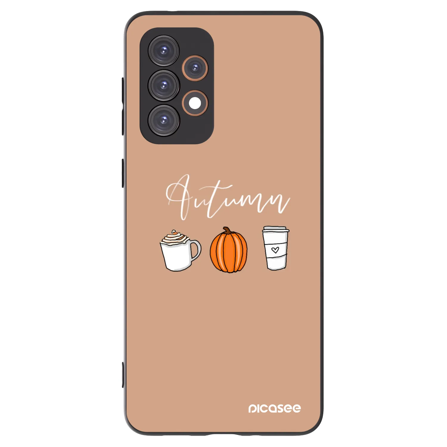 Picasee silikonowe czarne etui na Samsung Galaxy A33 5G A336 - Autumn