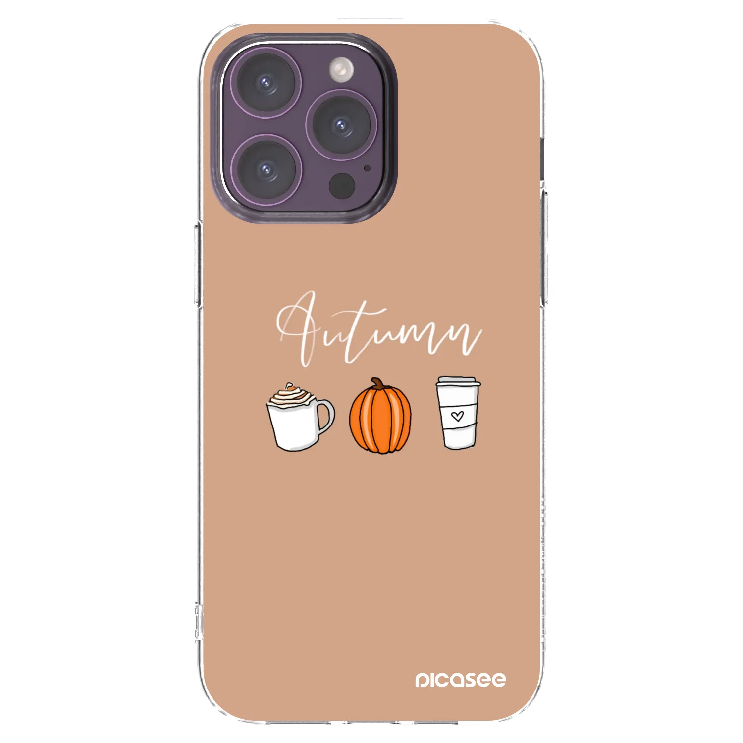 Picasee silikonowe przeźroczyste etui na Apple iPhone 14 Pro Max - Autumn