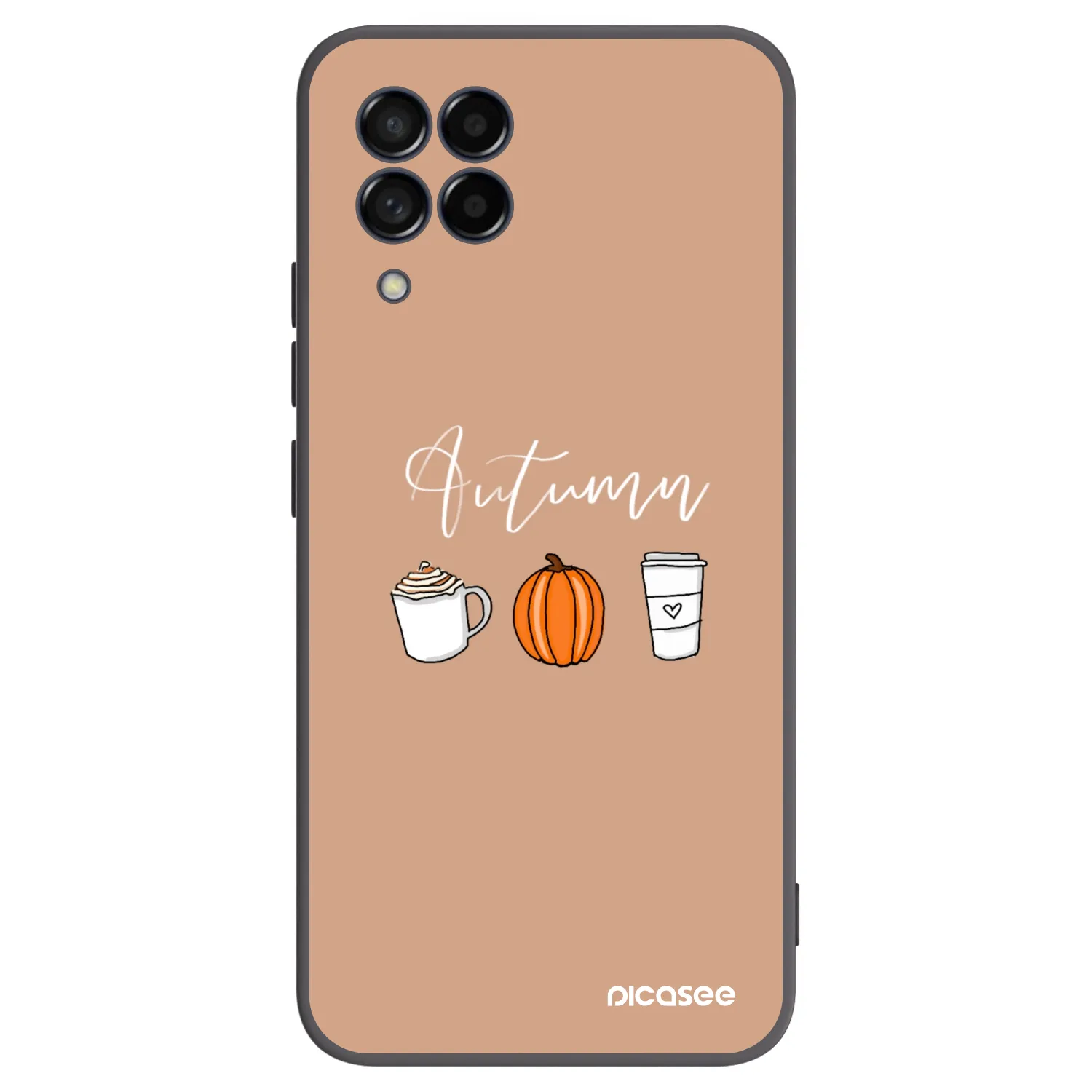 Picasee silikonowe czarne etui na Samsung Galaxy M53 5G - Autumn