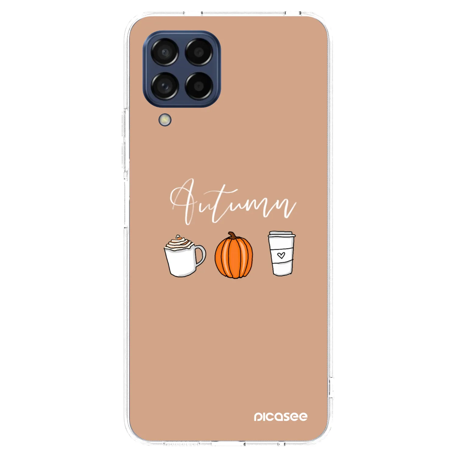 Picasee silikonowe przeźroczyste etui na Samsung Galaxy M53 5G - Autumn
