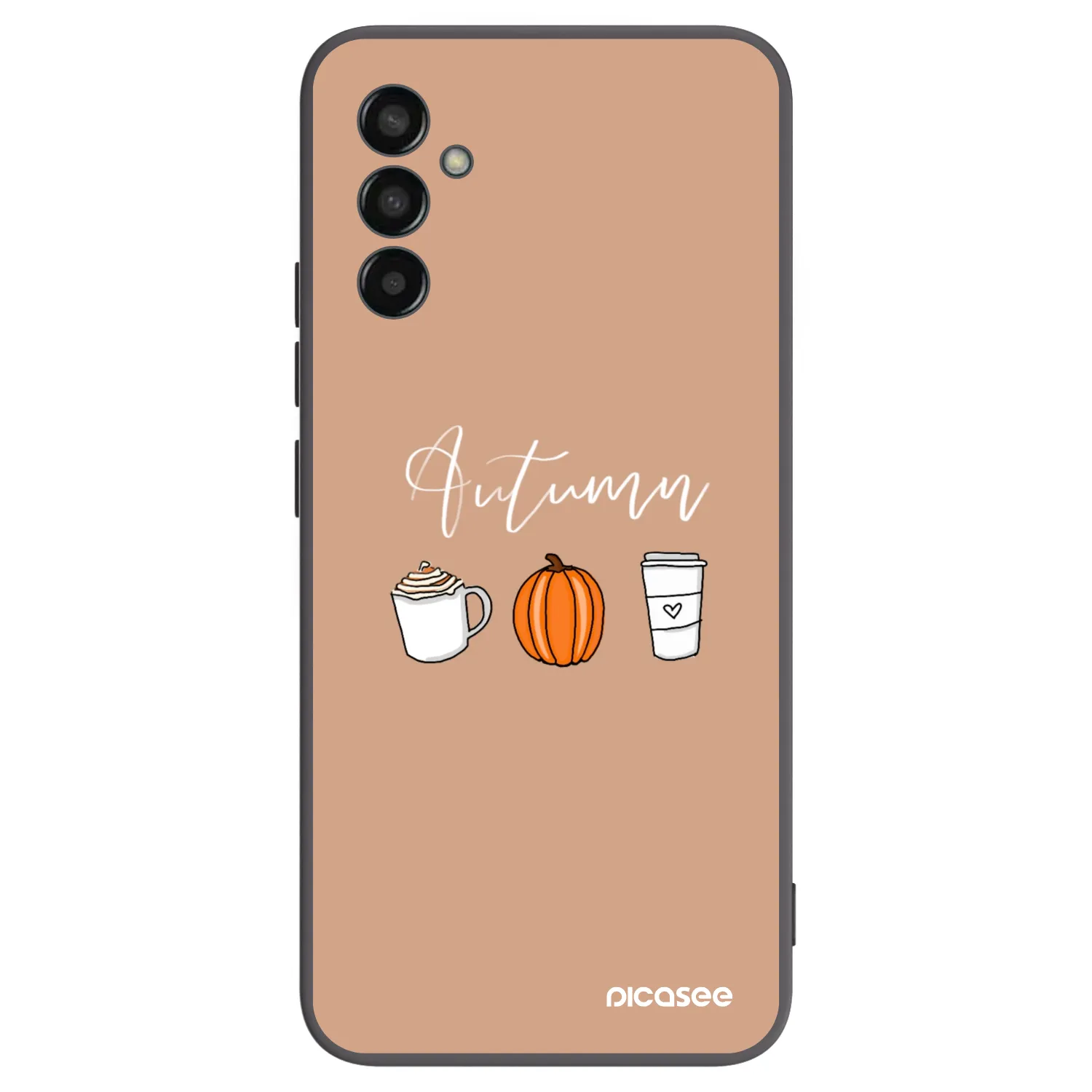 Picasee silikonowe czarne etui na Samsung Galaxy M13 M135F - Autumn