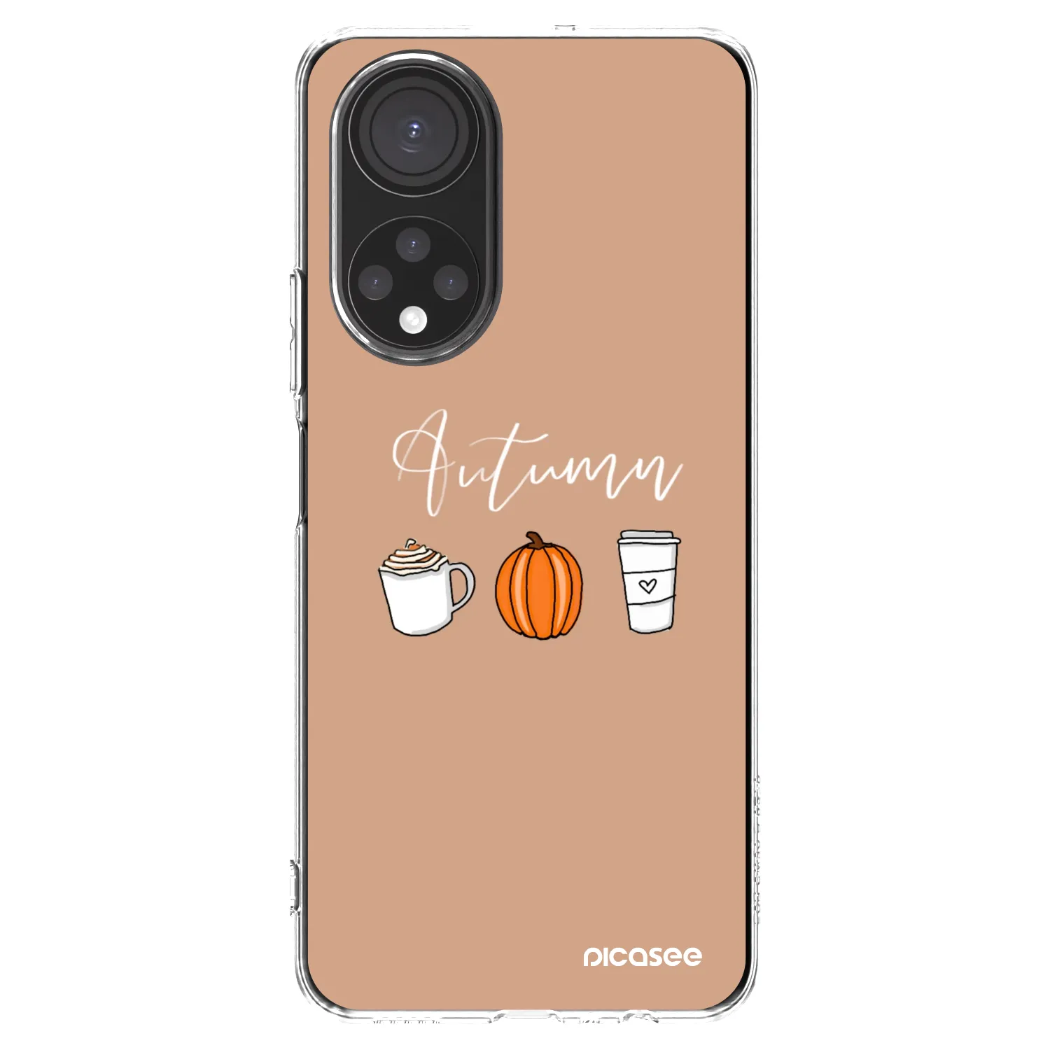 Picasee silikonowe przeźroczyste etui na Honor X7 - Autumn